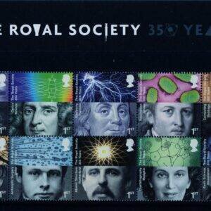 Coleção Stamps Presentations Pack da Royal Mail: The-Royal-Society