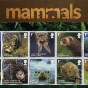 Coleção Stamps Presentations Pack da Royal Mail: Mamals
