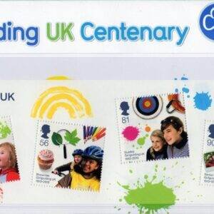 Coleção Stamps Presentations Pack da Royal Mail: Girlguiding UK Centenary