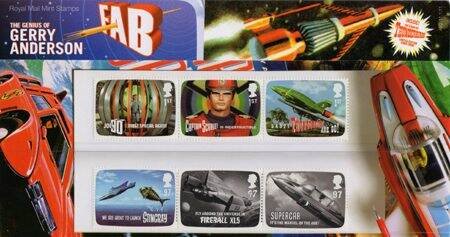 Coleção Stamps Presentations Pack da Royal Mail: The-Genius-of-Gerry-Anderson
