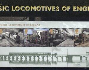 Coleção Stamps Presentations Pack da Royal Mail: Classic Locomotives of England