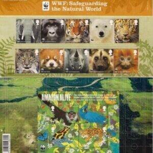 Coleção Stamps Presentations Pack da Royal Mail: WWF-Safeguarding-the-Natural-World