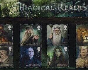 Coleção Stamps Presentations Pack da Royal Mail: Magic-Realms