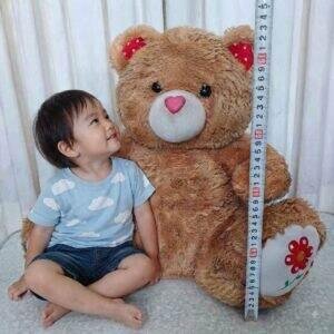 Urso de pelúcia gigante marrom teddy 61cm - seleções exclusivas